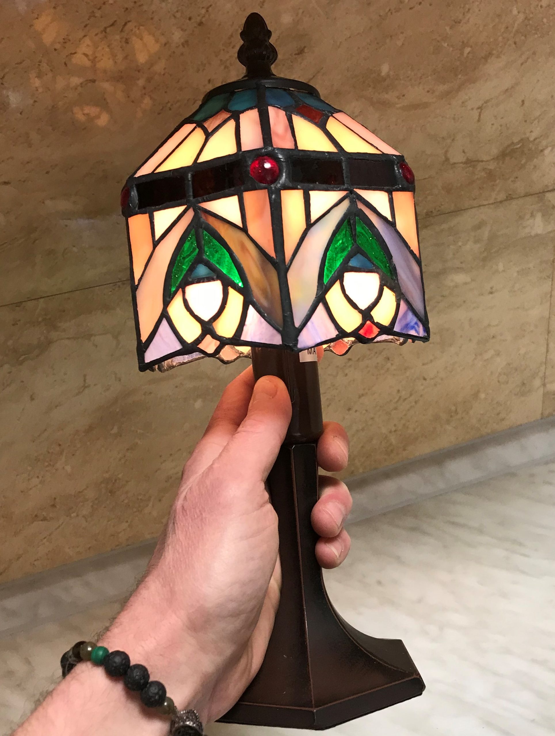 vitrazova stolova tiffany lampa tf510