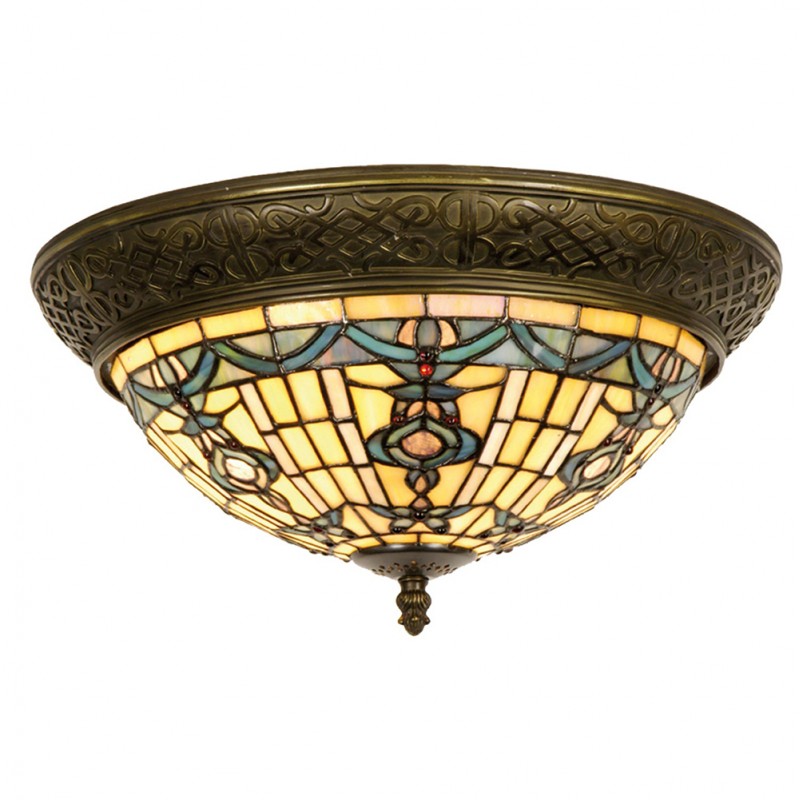 vitrážová tiffany lampa stropná, stropnica