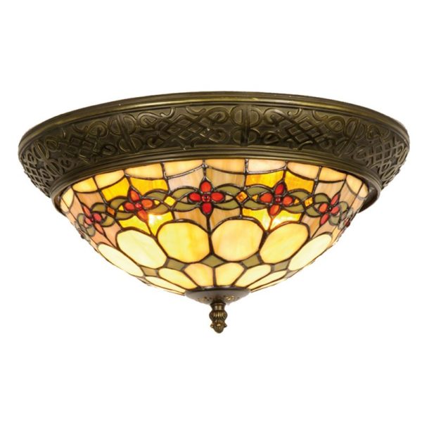 vitrážová tiffany lampa stropná, stropnica