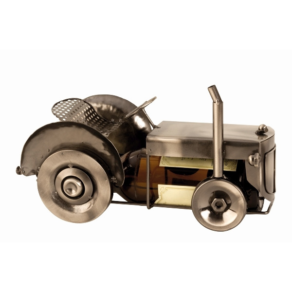 kovovy stojan na vino traktor