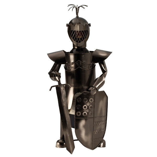 kovovy stojan na vino rytier